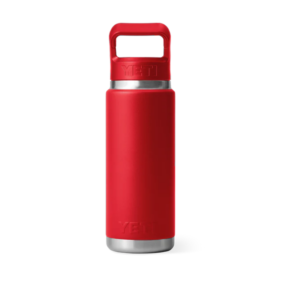 YETI RAMBLER 26 OZ STRAW BOTTLE RESCUE RED