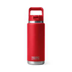 YETI RAMBLER 26 OZ STRAW BOTTLE RESCUE RED