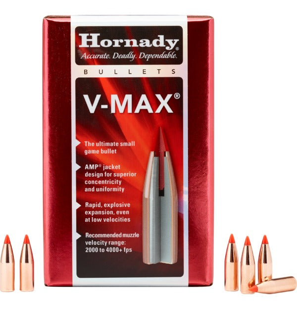 HORNADY .243 75GR VMAX 6MM 100PK