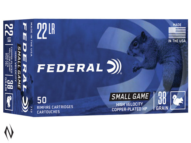 FEDERAL 22LR 38GR HP HV GAME-SHOK 1260FPS