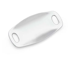 NAMBE SERVEWARE - 2.5X17.8 X35.5CM STAINLESS STEEL ENGRAVED HANDLED TRAY