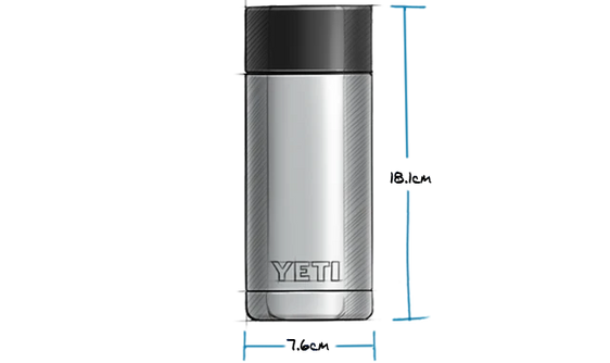 YETI 12 OZ BOTTLE WITH HOTSHOT CAP (355ML) BLACK