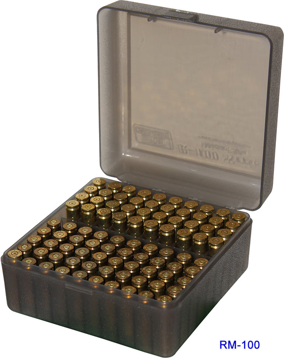 MTM 100 RD AMMO BOX SMOKE 223REM