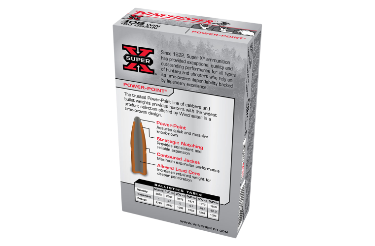 WINCHESTER SUPER X 308WIN 180GR PP